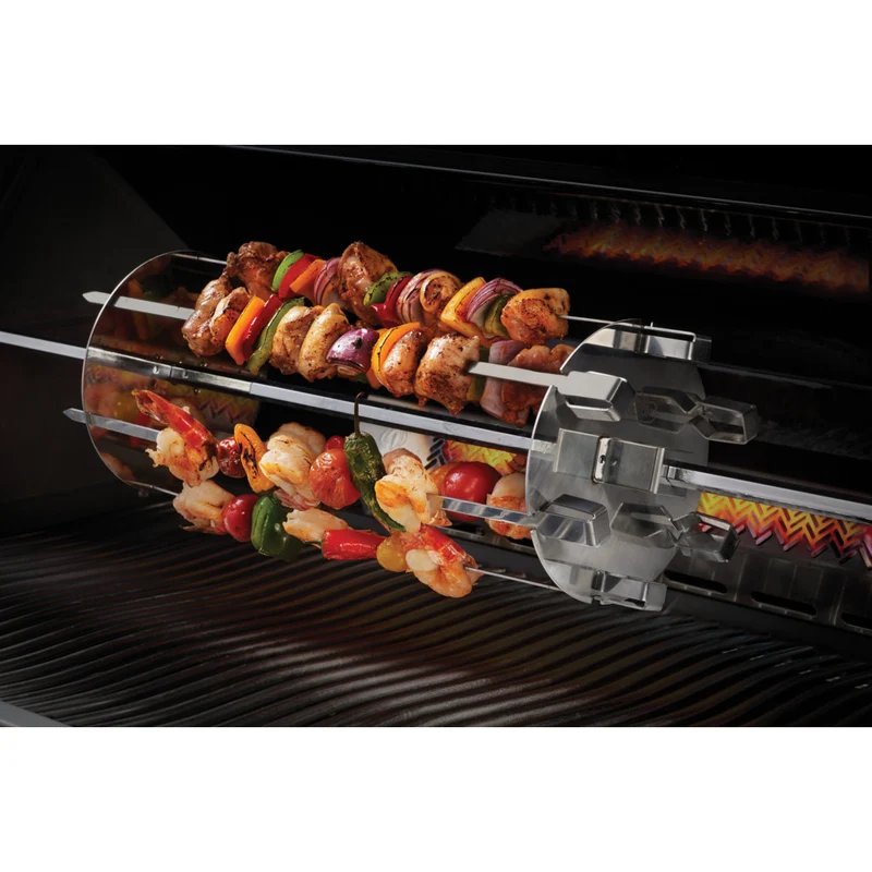 Schaschlik-Set für Drehspieß mit 6 Spießen