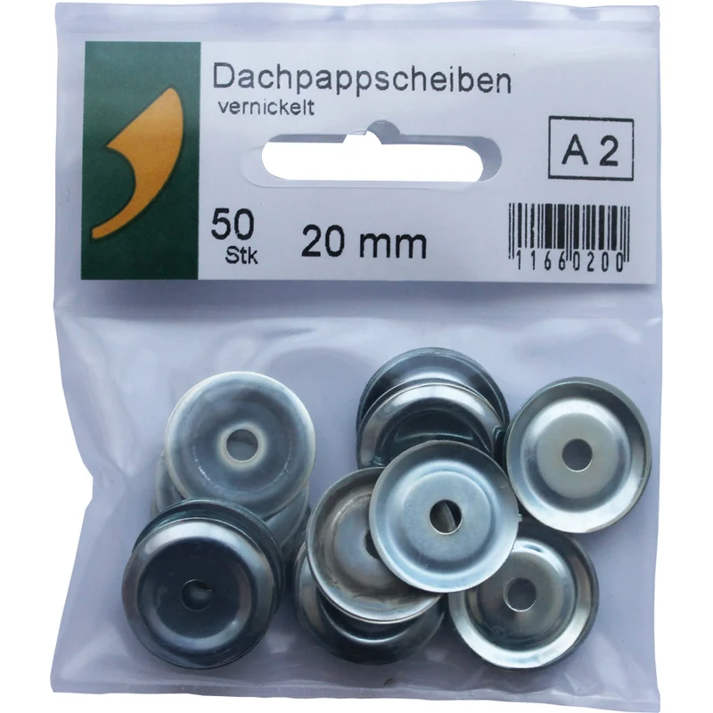 SBV-Dachpappscheiben vernickelt
