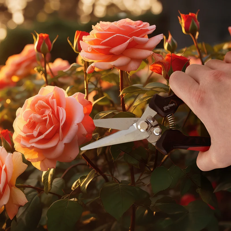 Siwitec Gartenschere mit gerader Klinge SG-12