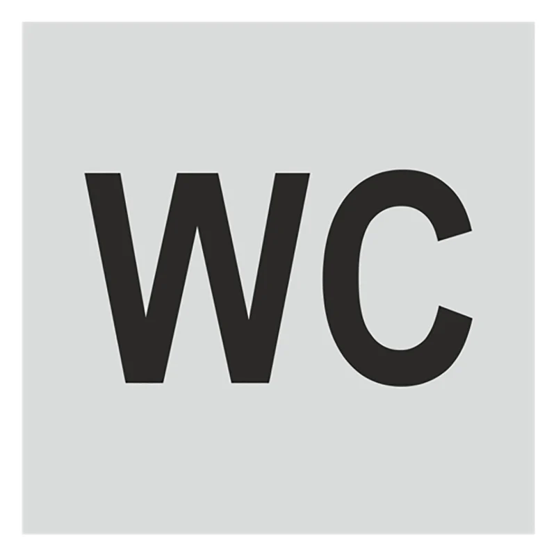 Türschild - WC