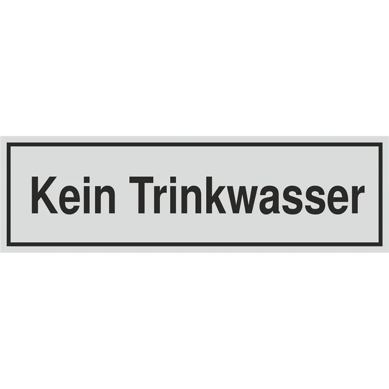 Schild - Kein Trinkwasser