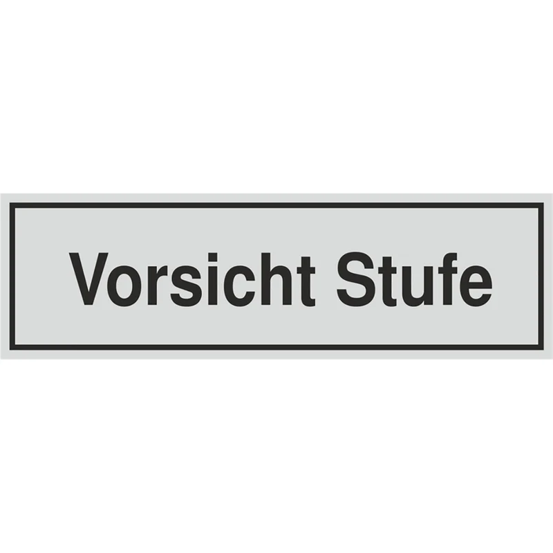 Schild - Vorsicht Stufe