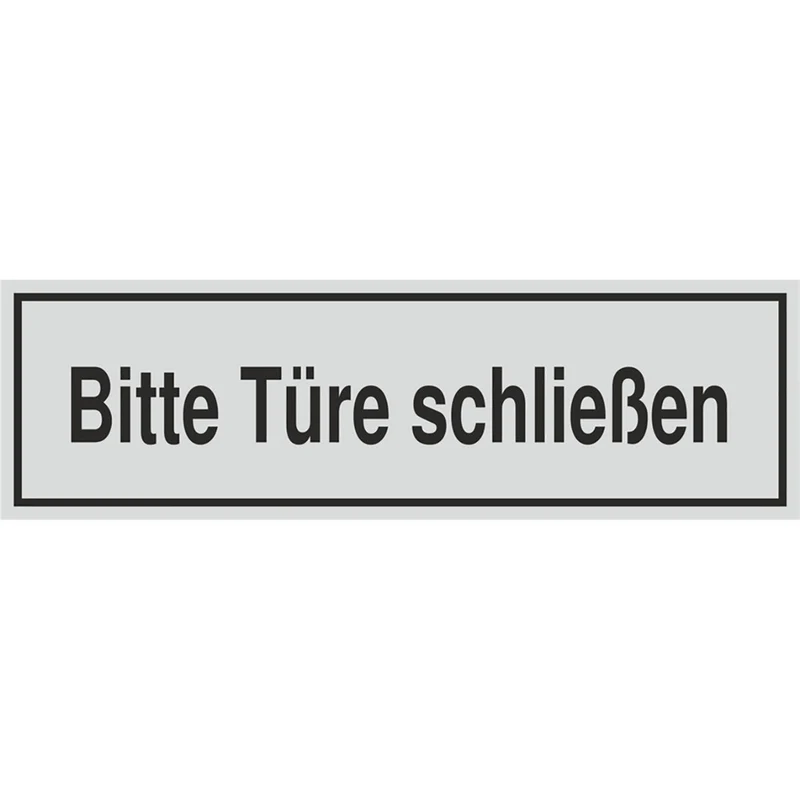 Schild - Bitte Türe schließen