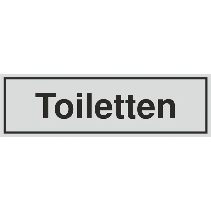 Schild - Toiletten