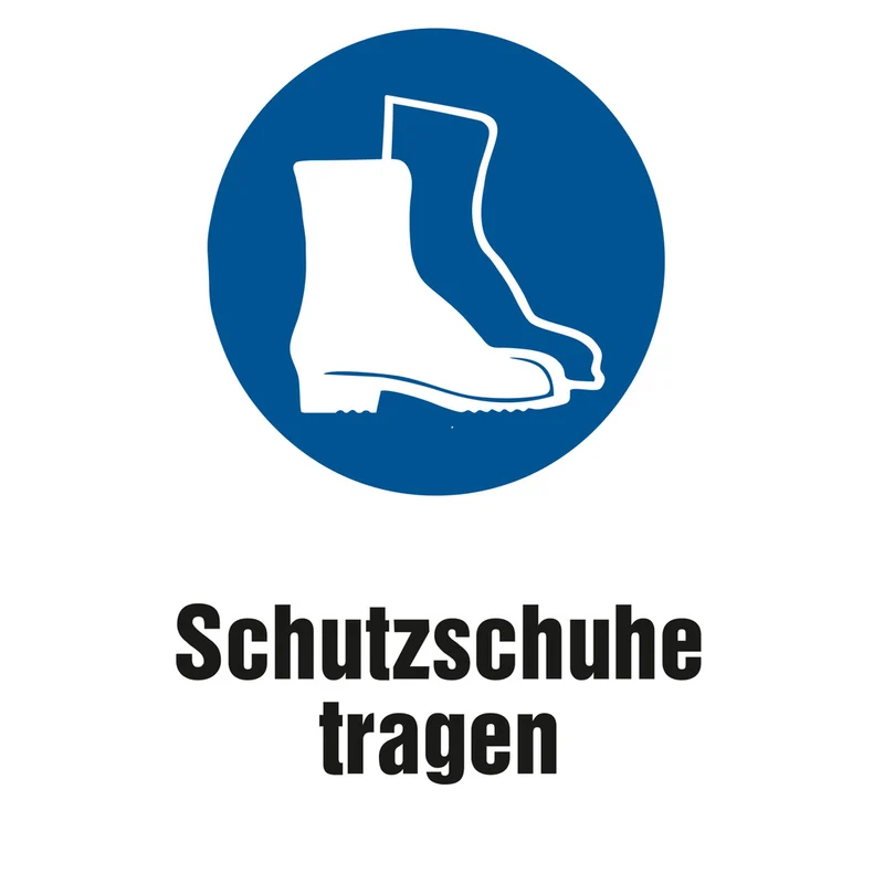 Gebotschild - Sicherheitsschuhe tragen