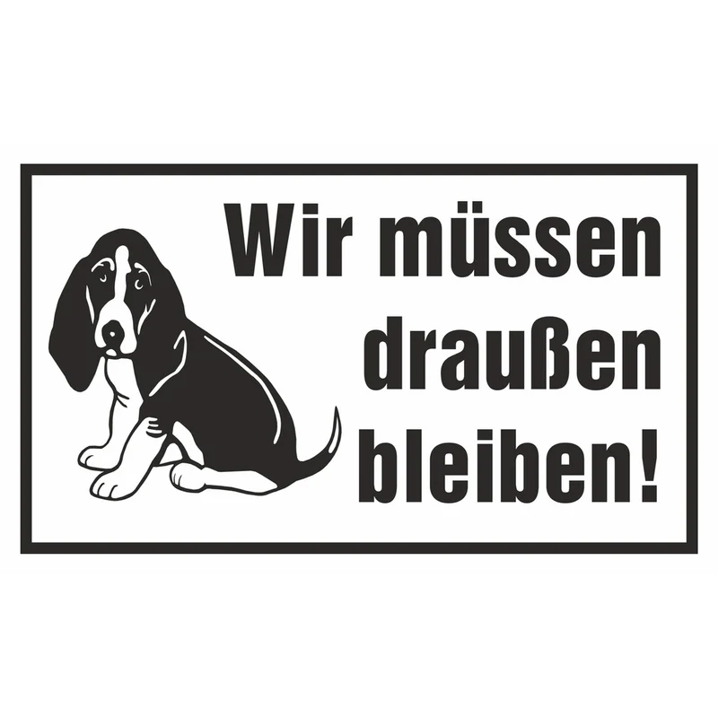 Hinweisschild - Hund