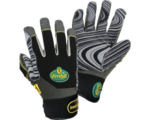 B-Ware FerdyF Handschuh Arbeitshandschuh Vibrationsschutzhandschuh grau schwarz XL kurz