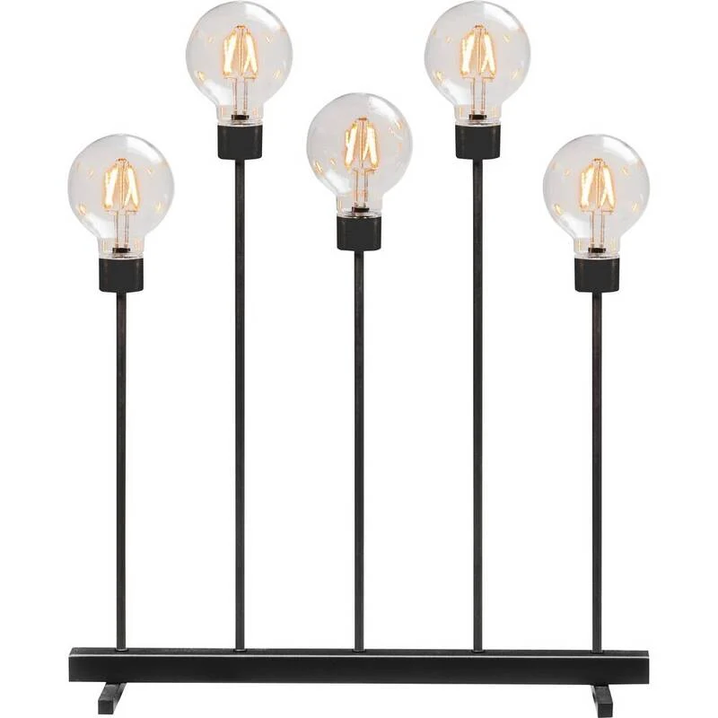 B-Ware Konstsmide 3963-710TR LED Szenerie Bernstein LED Lampe Schwarz EEK F dimmbar