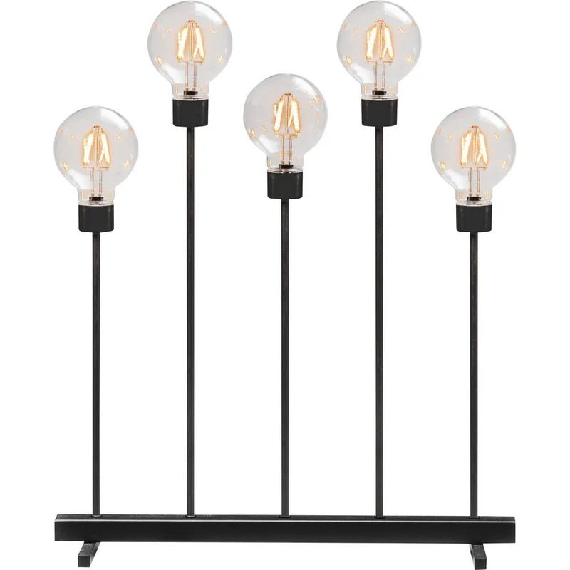 B-Ware Konstsmide 3963-710TR LED Szenerie Bernstein LED Lampe Schwarz EEK F dimmbar