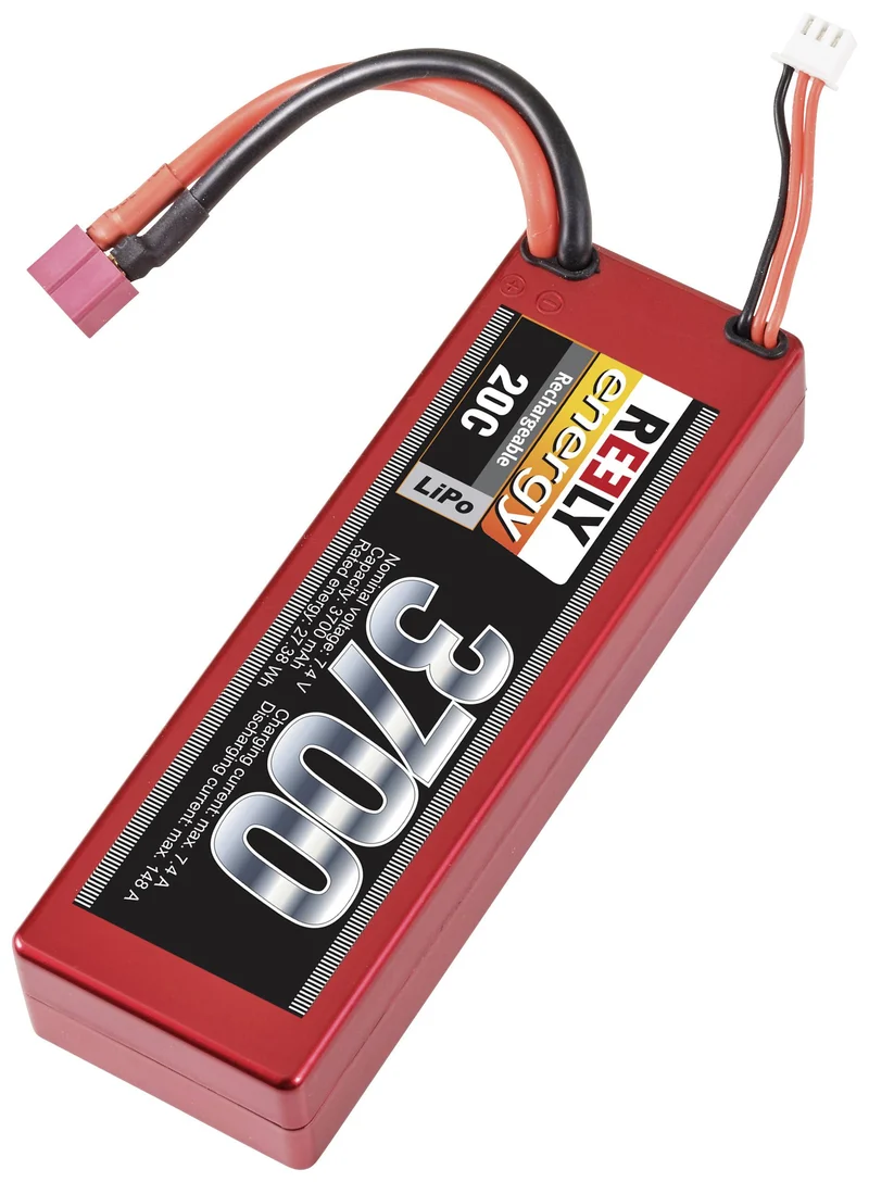 B-Ware Reely Modellbau-Akkupack LiPo 7.4 V 3700 mAh Zellen-Zahl: 2 20 C Stick Hardcase