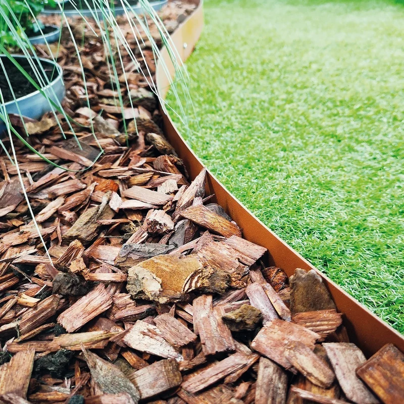 GartenAZ Rasenkante spina Metall corten 103x16 cm