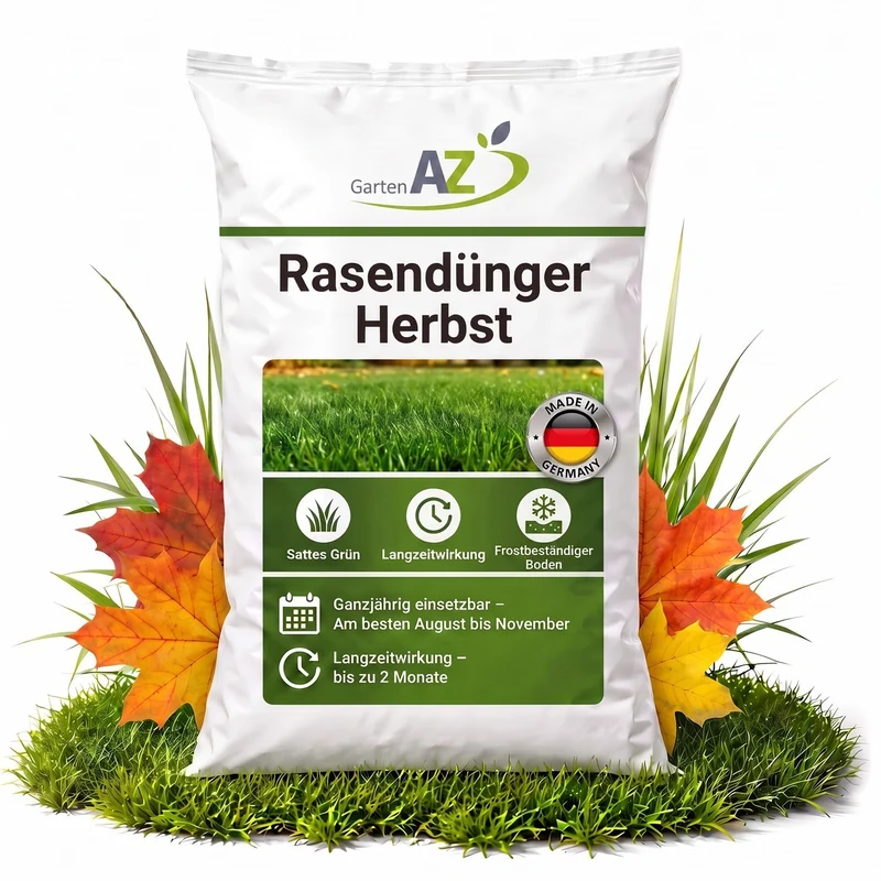 20 kg GartenAZ Organischer Herbstrasendünger mit Langzeitwirkung