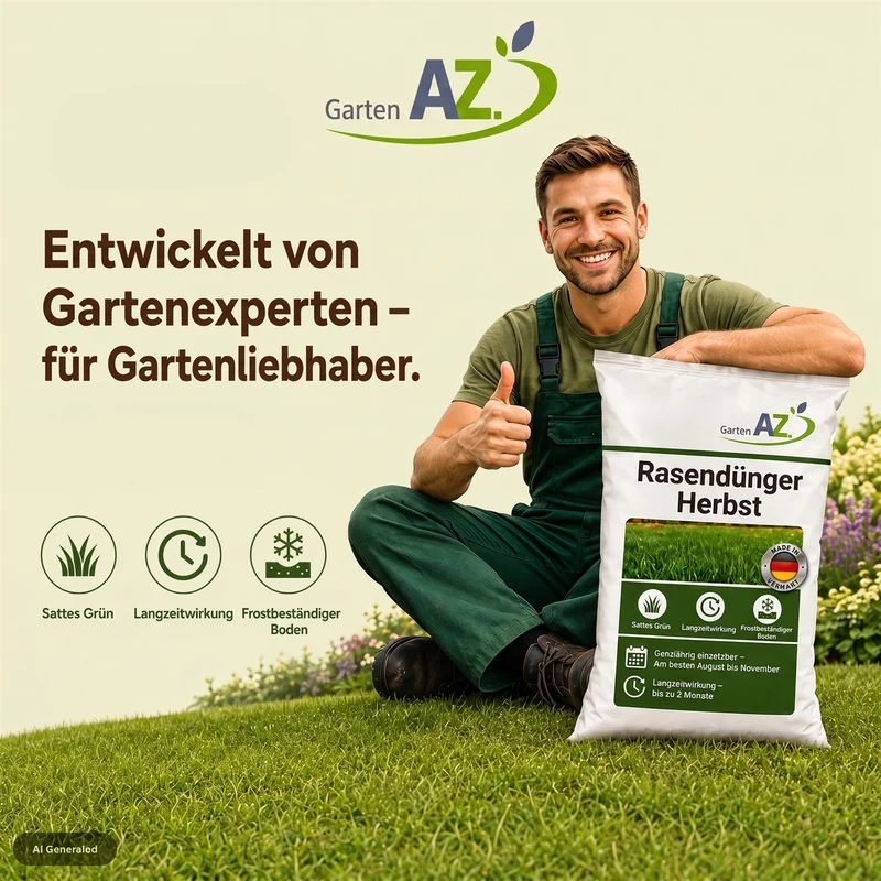 20 kg GartenAZ Organischer Herbstrasendünger mit Langzeitwirkung