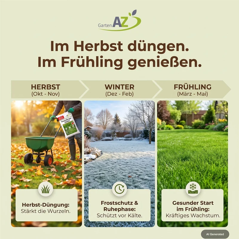 5 kg GartenAZ Organischer Herbstrasendünger mit Langzeitwirkung