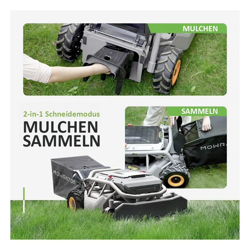 Mowrator Ferngesteuerter Rasenmäher S1 2WD Standard (12Ah)