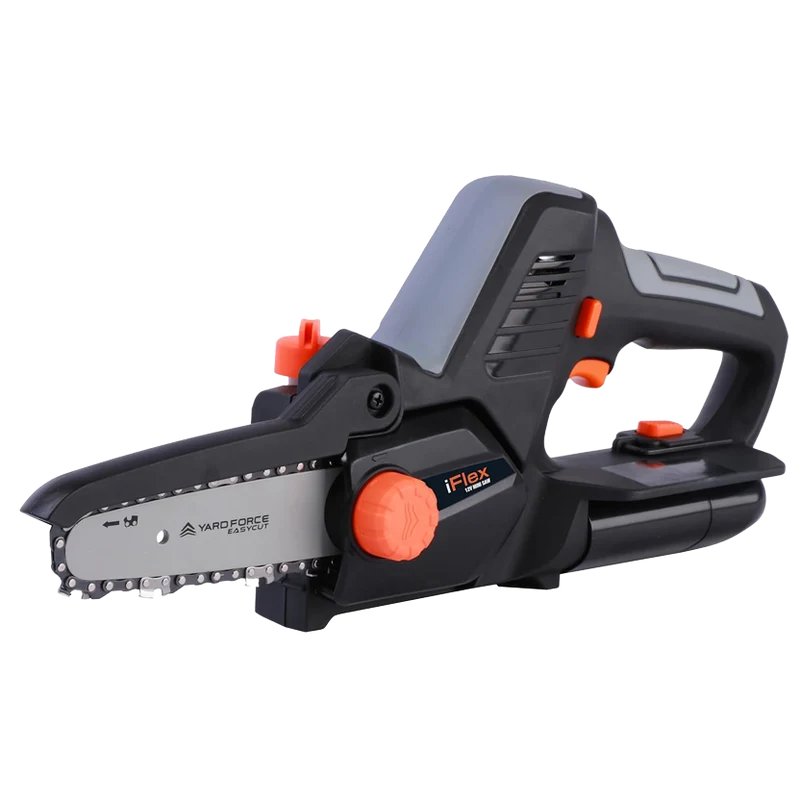Yard Force iFlex LS F12 Mini-Kettensäge (12V, 4,0 Ah Akku) – Kompakte Akku-Handsäge (5" Schiene, 7 m/s) für präzisen Baumschnitt bis 100 mm