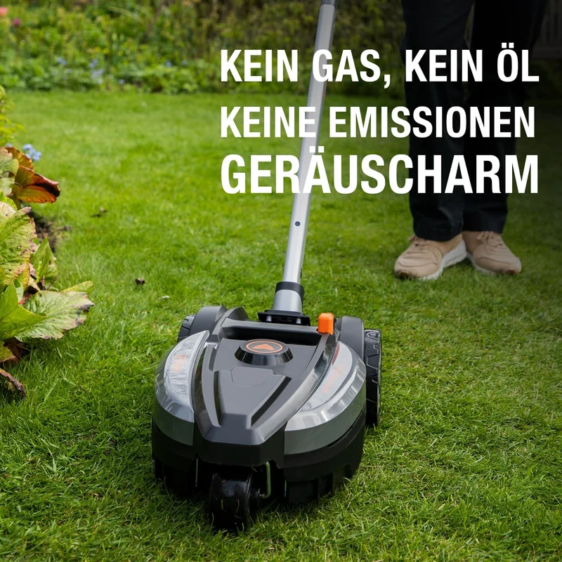 Yard Force iFlex LM F23 Kompakter Akku-Rasenmäher (12V 4Ah, 23 cm) – Wendiger Mulchmäher für Stadtgärten (bis 50 m²) mit 360°-Gelenk & Wechselgriff