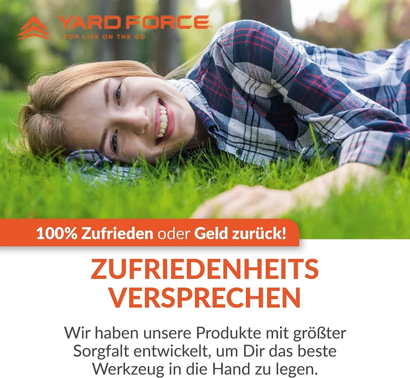 Yard Force VITA 6-teiliges Akku-Gartenwerkzeug Set inkl. Koffer (4V / 4Ah) – Elektrische Grasschere, Astschere & Handgeräte für Balkon & Urban Gardening