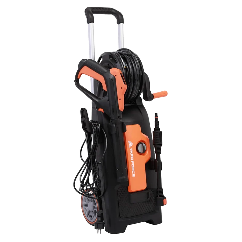 Yard Force EW U15C Premium Hochdruckreiniger (2000 W, 150 bar) – Power-Reiniger mit Schlauchtrommel, Teleskopgriff & Vario-Twist-Düse