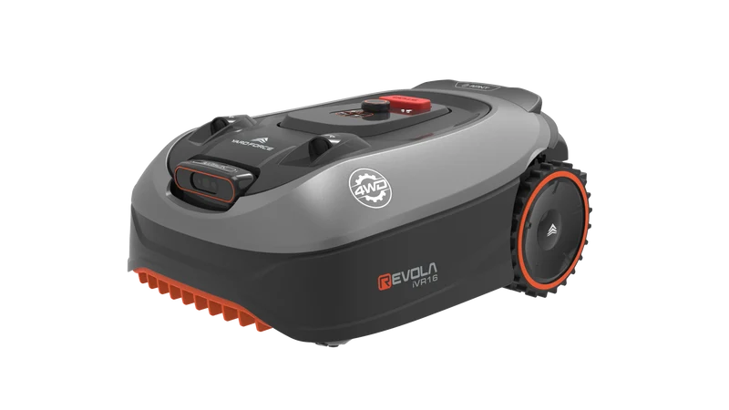 Yard Force 20V Allrad-Mähroboter Revola iVR10 – 4WD, Ohne Begrenzungskabel (RTK+VSLAM), für bis zu 1000 m², 70 % Steigung, 4G/WLAN/Bluetooth