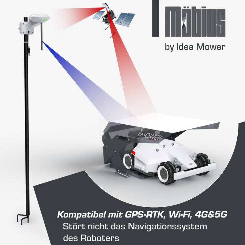 Mährobotergarage Möbius L für Ambrogio Robot 4.0 RTK, Honda Miimo, Husqvarna Automower NERA, Segway Navimow H Serie und mehr