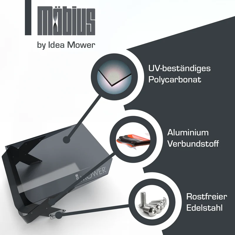 Mährobotergarage Möbius L für Ambrogio Robot 4.0 RTK, Honda Miimo, Husqvarna Automower NERA, Segway Navimow H Serie und mehr