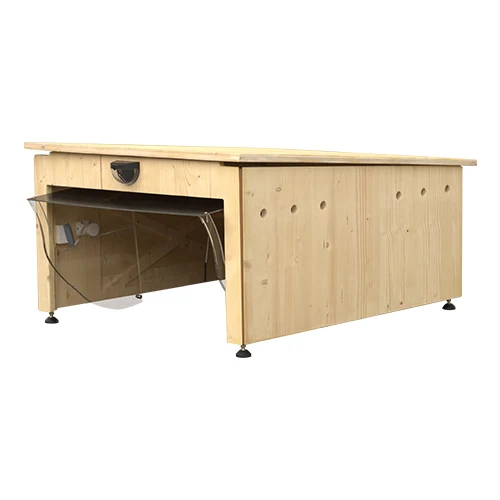 Mähroboter Garage INFINITY HOME aus massivem Holz