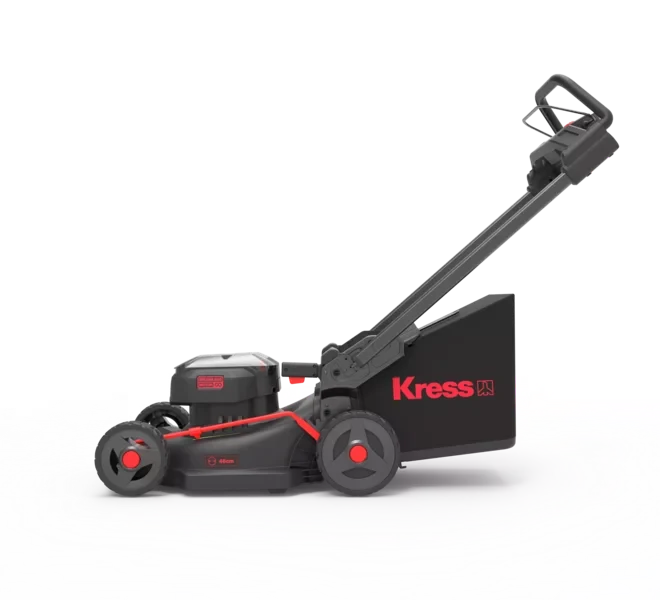 Kress KG756E.9 60 V 46 cm Akku-Rasenmäher bürstenlos - inkl. 5 A Ladegerät und 4 Ah Akku + Gratis 4 Ah Akku