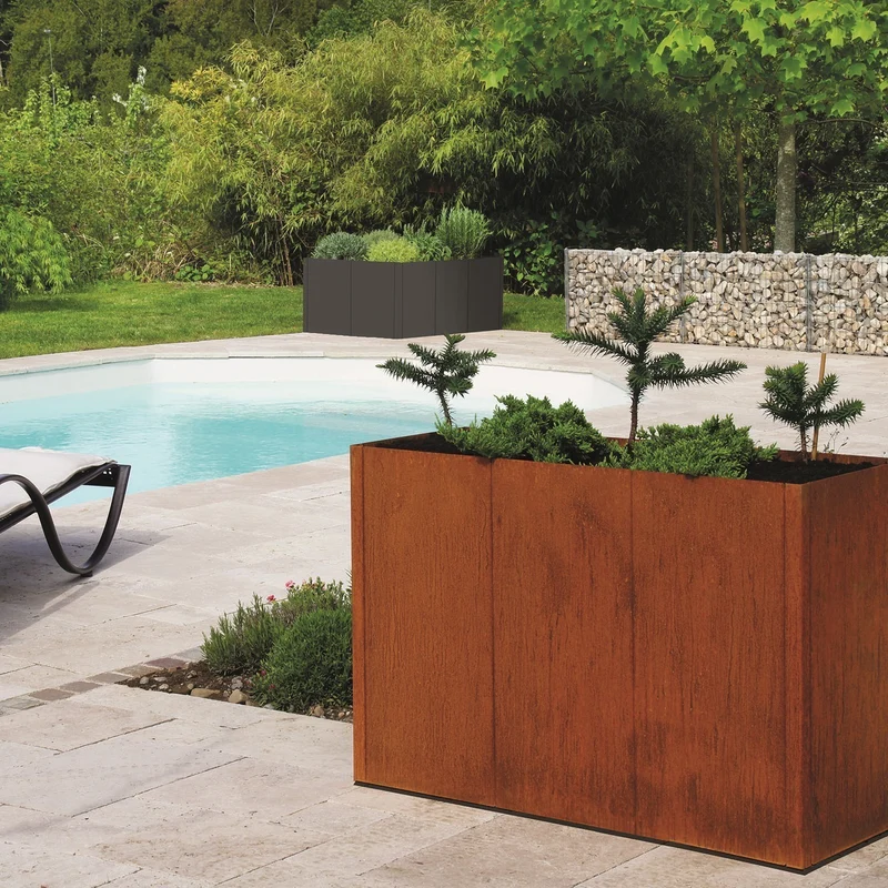 bellissa corten Hochbeet Pannello 116x80x50 cm