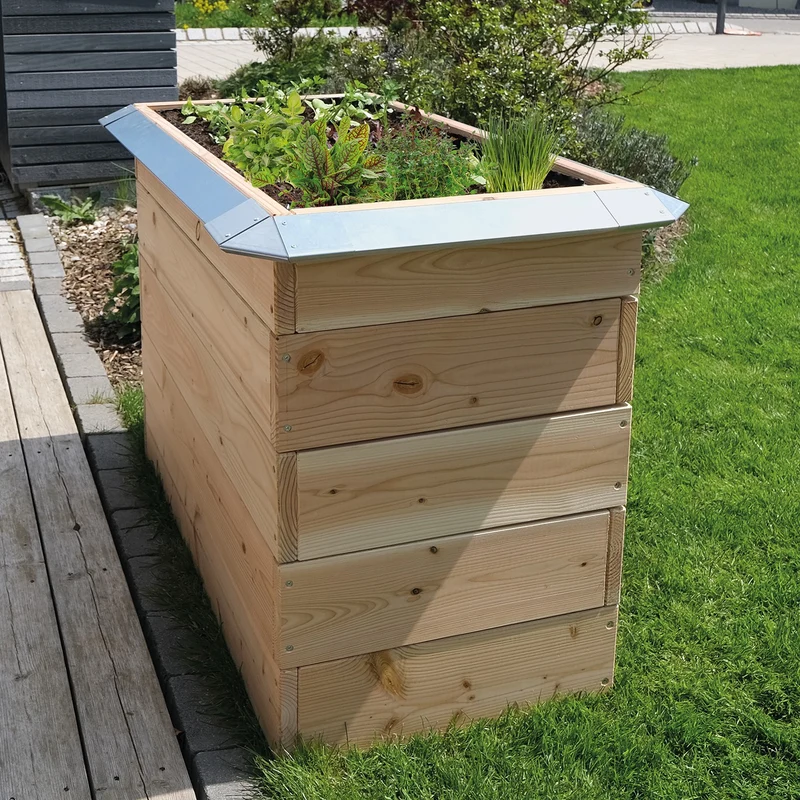 bellissa Schneckenblech für Hochbeete S verzinkt, Länge 50 cm