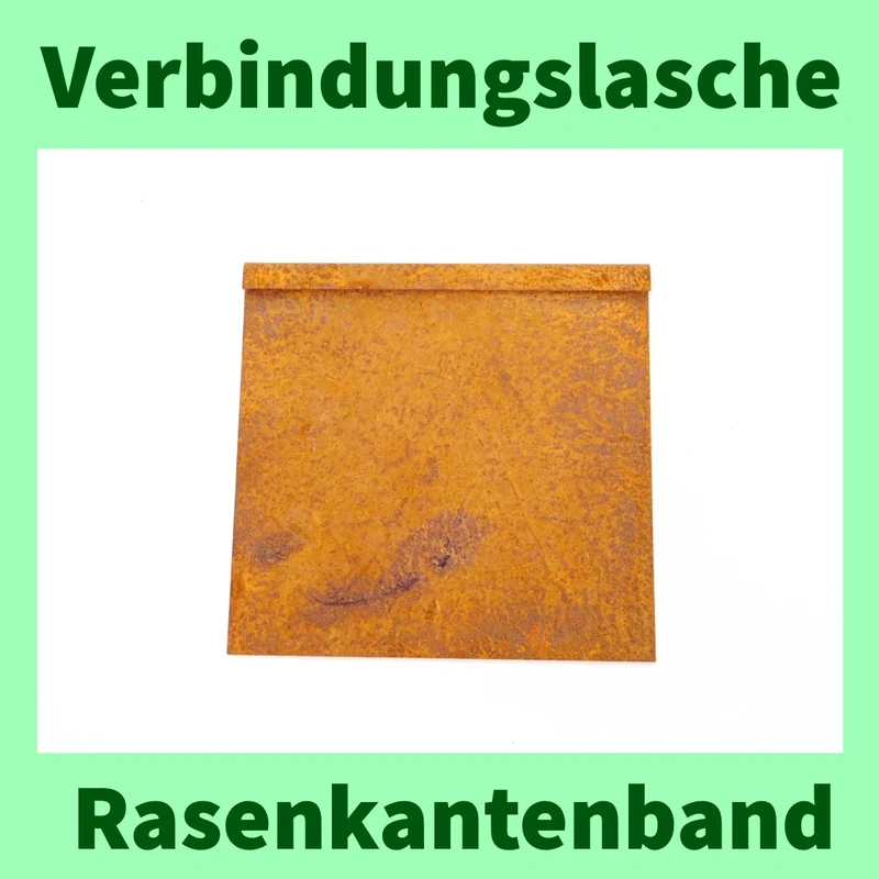 GartenAZ Verbinder für Rasenkantenband Corten - Höhe: 25 cm