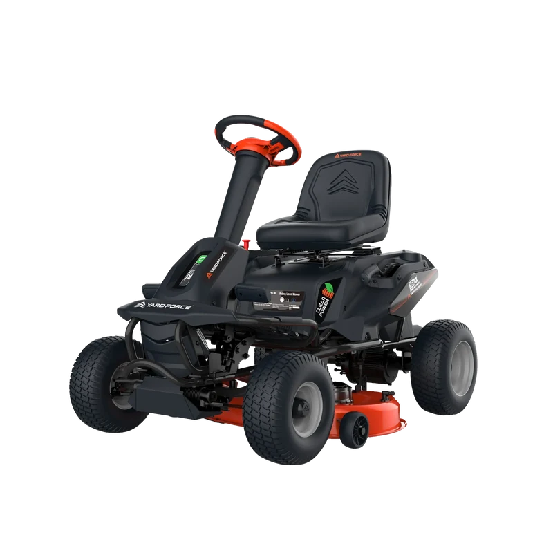 Yard Force ProRider E559 56V Lithium Aufsitzrasenmäher – 106 cm Doppelmesser | Nullwendekreis | 38–114 mm Schnitthöhe