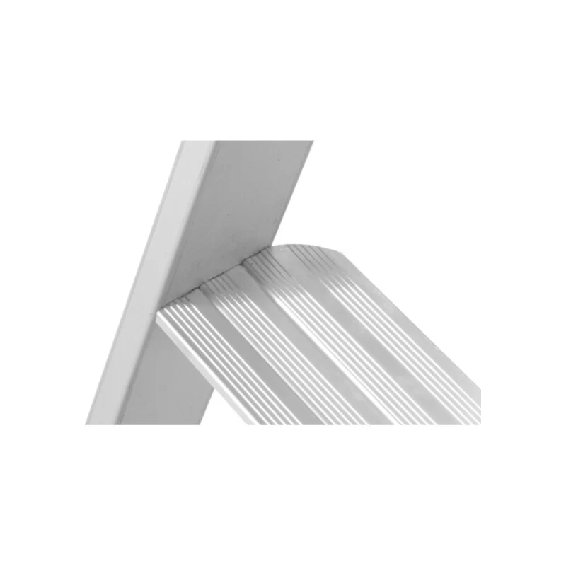 B-Ware Hymer Stufenleiter Aluminium 3 Stufen Plattform Leiter ergonomisch stabil 1370mm