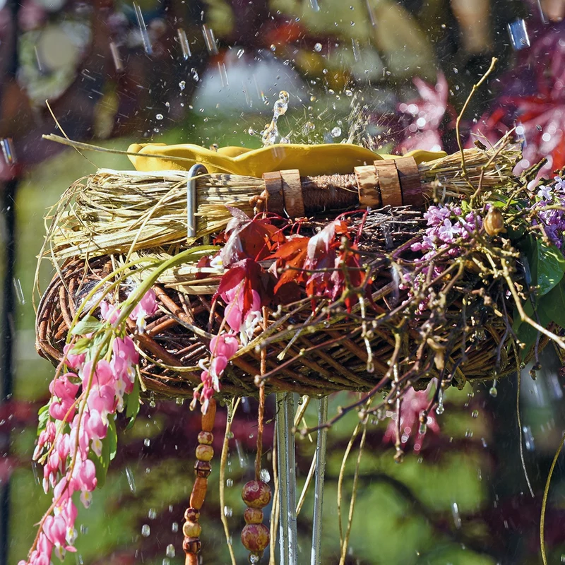bellissa Insekten- & Vogeltränkenhalter Ø 15-35 cm x H146 cm, 6 mm, Stahl, verzinkt
