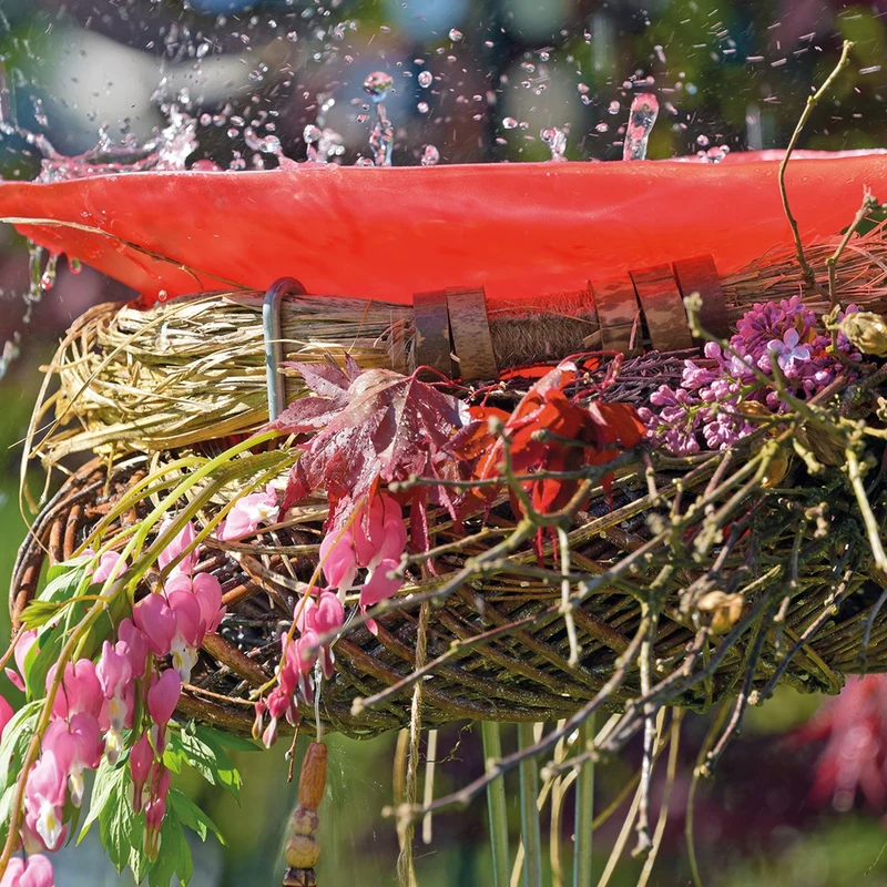 bellissa Insekten- & Vogeltränkenhalter Ø 15-35 cm x H146 cm, 6 mm, Stahl, verzinkt