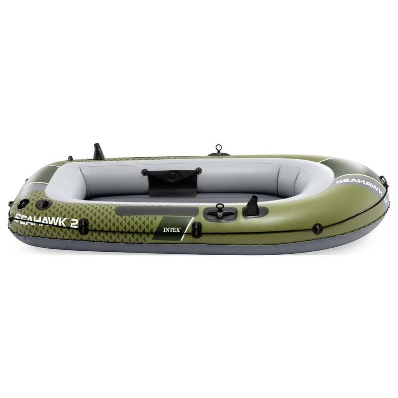 B-Ware Intex Seahawk 2 Boot Sportboot bis 240 kg Angelboot mit Paddeln und Pumpe