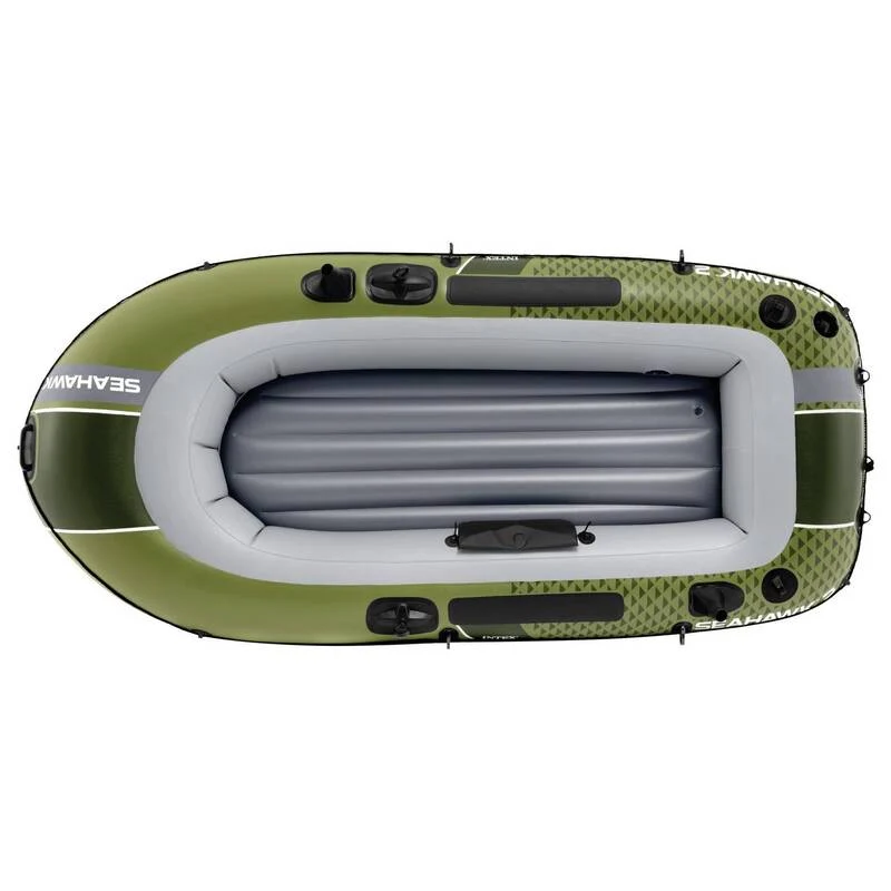 B-Ware Intex Seahawk 2 Boot Sportboot bis 240 kg Angelboot mit Paddeln und Pumpe
