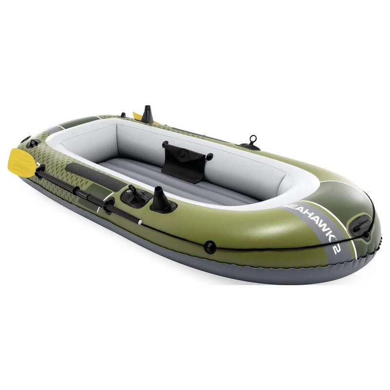 B-Ware Intex Seahawk 2 Boot Sportboot bis 240 kg Angelboot mit Paddeln und Pumpe