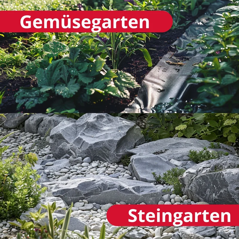 bellissa Unkraut-Stopp Vlies Comfort 0,91x10 m Rindenmulch-/Kies/-Splittunterlage 90g/m², a