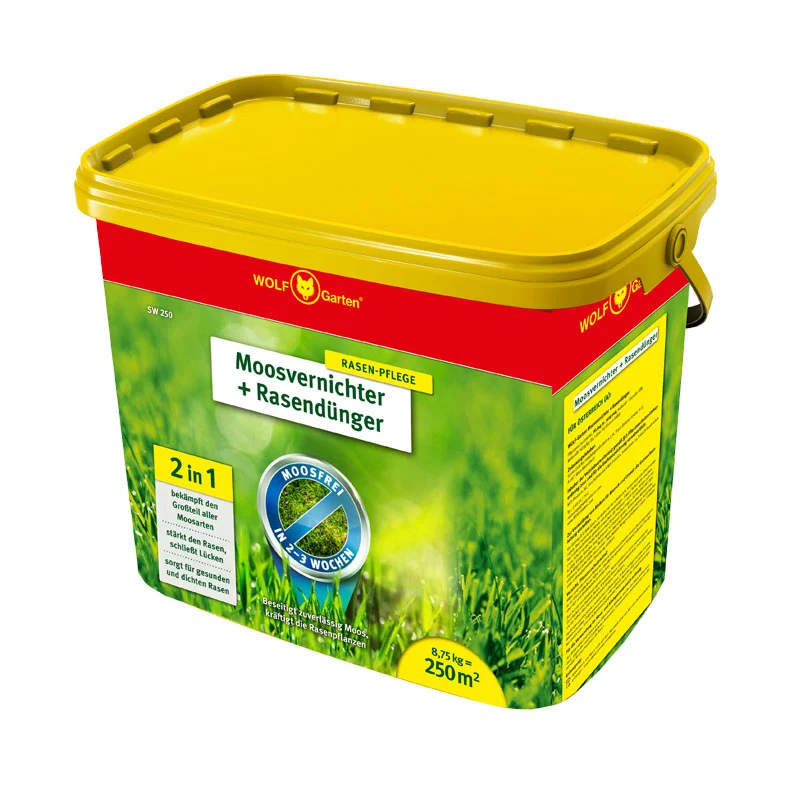 SW 250 2-IN-1 MOOSVERNICHTER + RASENDÜNGER
