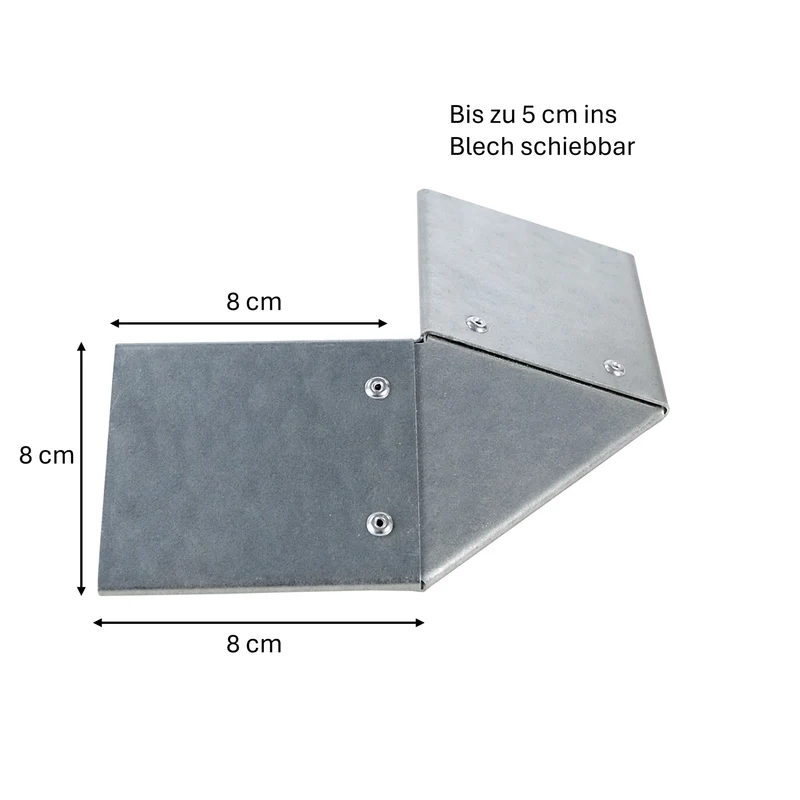 bellissa Eckteil zu Schneckenblech für Hochbeete (4er Set)