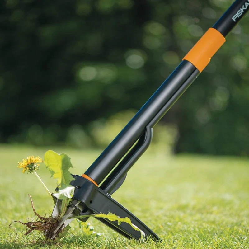 FISKARS Unkrautstecher Teleskop – Breite 300 mm