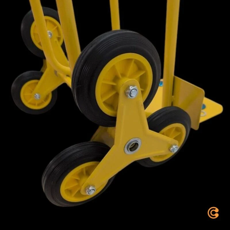 B-Ware Stanley Sackkarre Stahl Treppenkarre 200kg Handwagen Transportwagen gelb