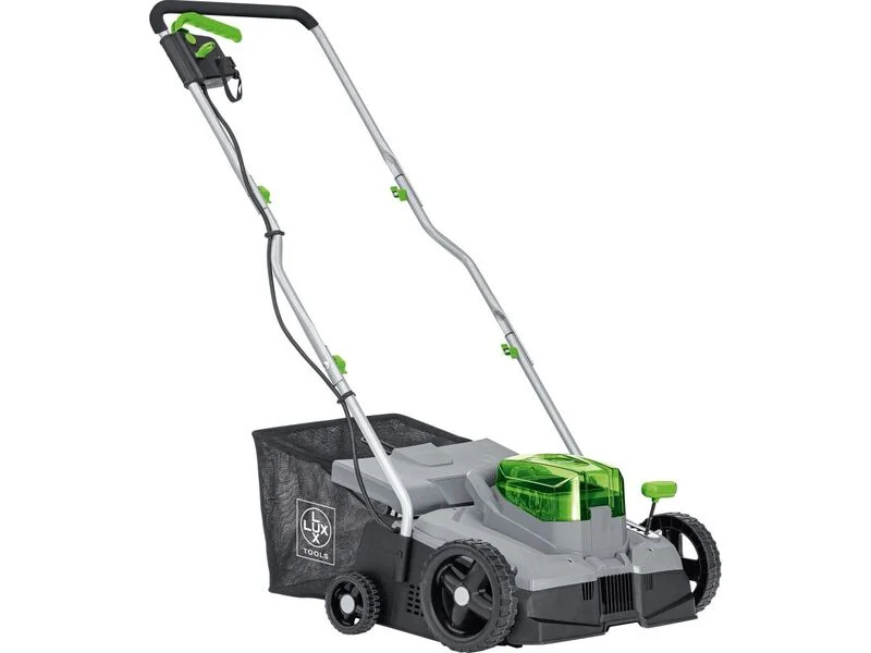 B-Ware LUX-TOOLS Vertikutierer A-VL-2x20/36 480W Rasenpflege 30l Fangvolumen