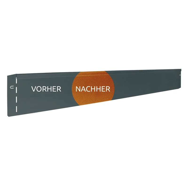 bellissa Rasenkante corten 118x13 cm, Nutzlänge 115 cm
