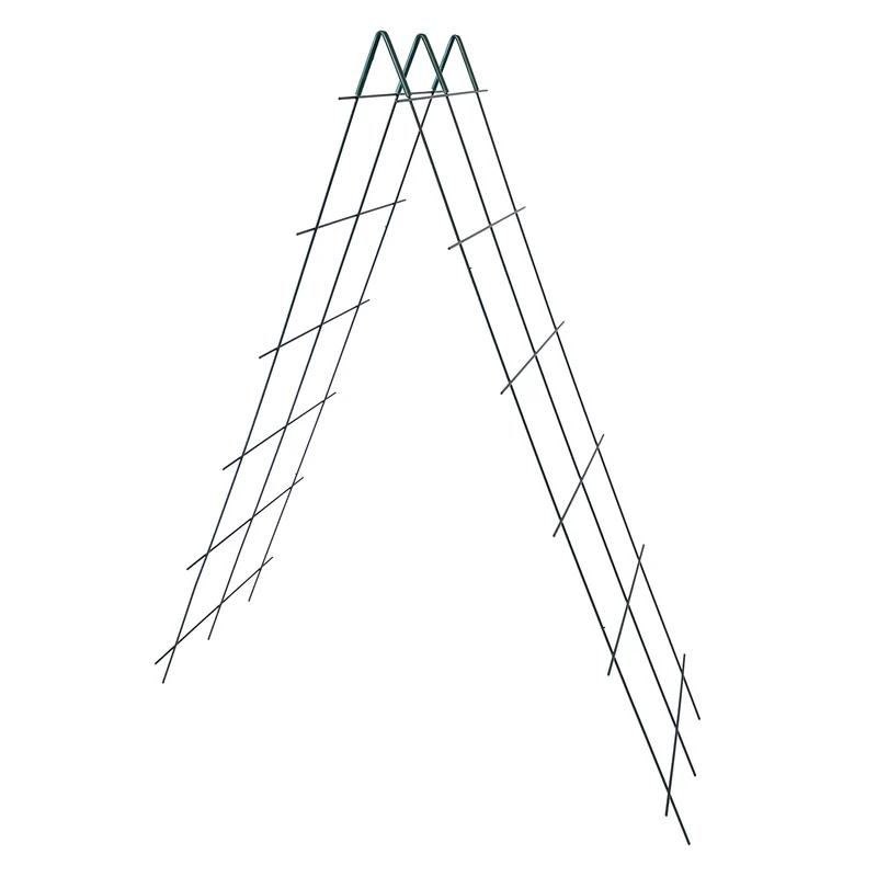 bellissa Rankgitter Verbinder Andybell 45° (6er Set); L 11 x B 1 x H 11 cm, Pulver besch., 1.5 mm verz.