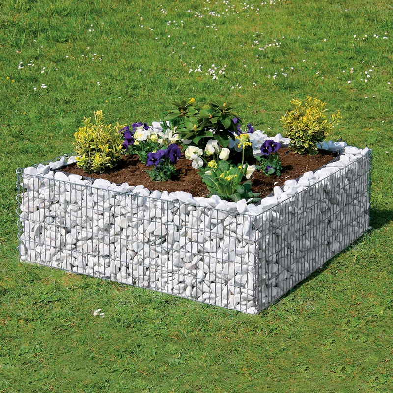 bellissa Hochbeet 4-Eck "premium" inkl. Trennfolie 120x120xH=40 cm