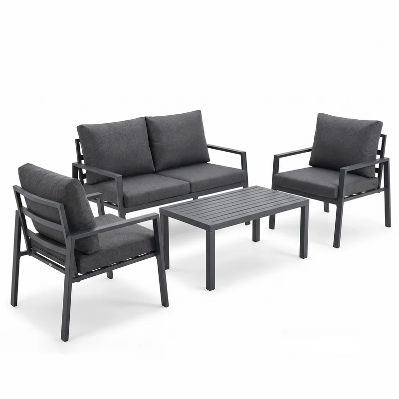 Conjunto de Jardín Antracita 4 Piezas