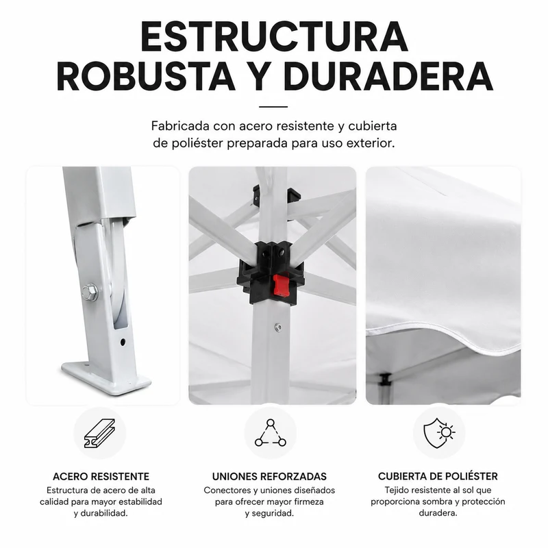 Carpa Impermeable 3x3 m Plegable