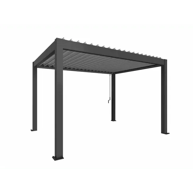 Biohort – Pérgola Sombra y espacio exterior Gris oscuro metálico